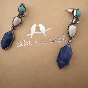 Chloe + Isabel Blue, White & Turquoise Dangle Convertible Earrings
B2